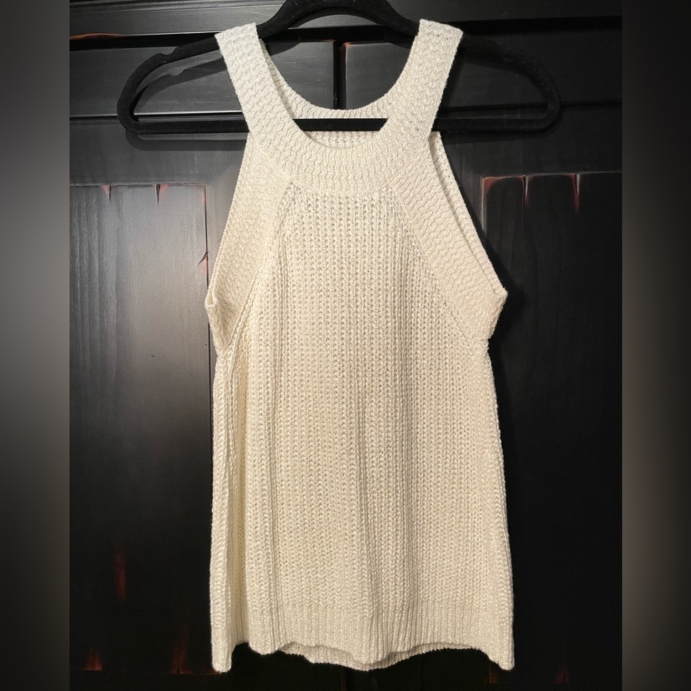 Cute Cream Knit Top Size S